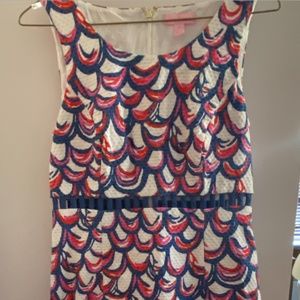 Lilly Pulitzer Size 4 Dress Pink and Blue Mermaid